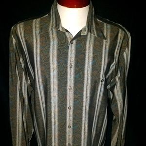 Haupt Germany Mens Fashion Paisley Casual Hirt